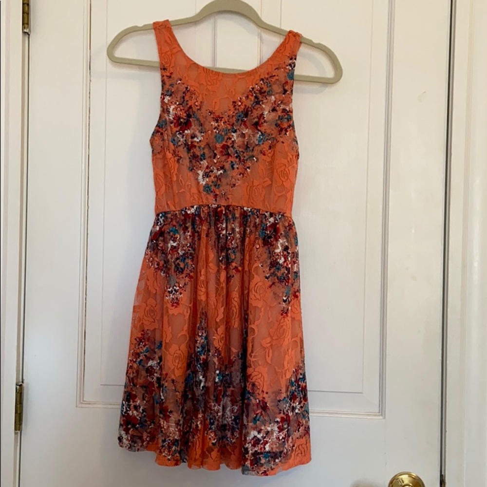 Girls floral formal dress